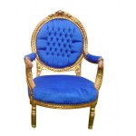 shabby-chic-chair-royal-blue-gold-frame